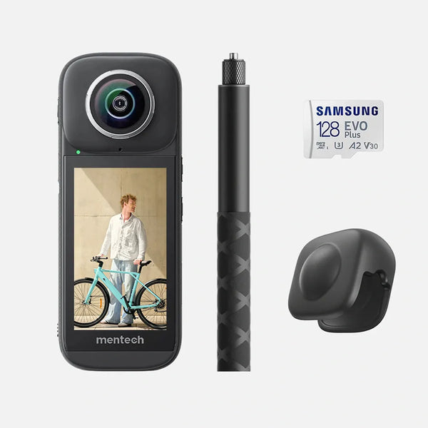 AMANO® Mentech Panox V3 360°-Actionkamera